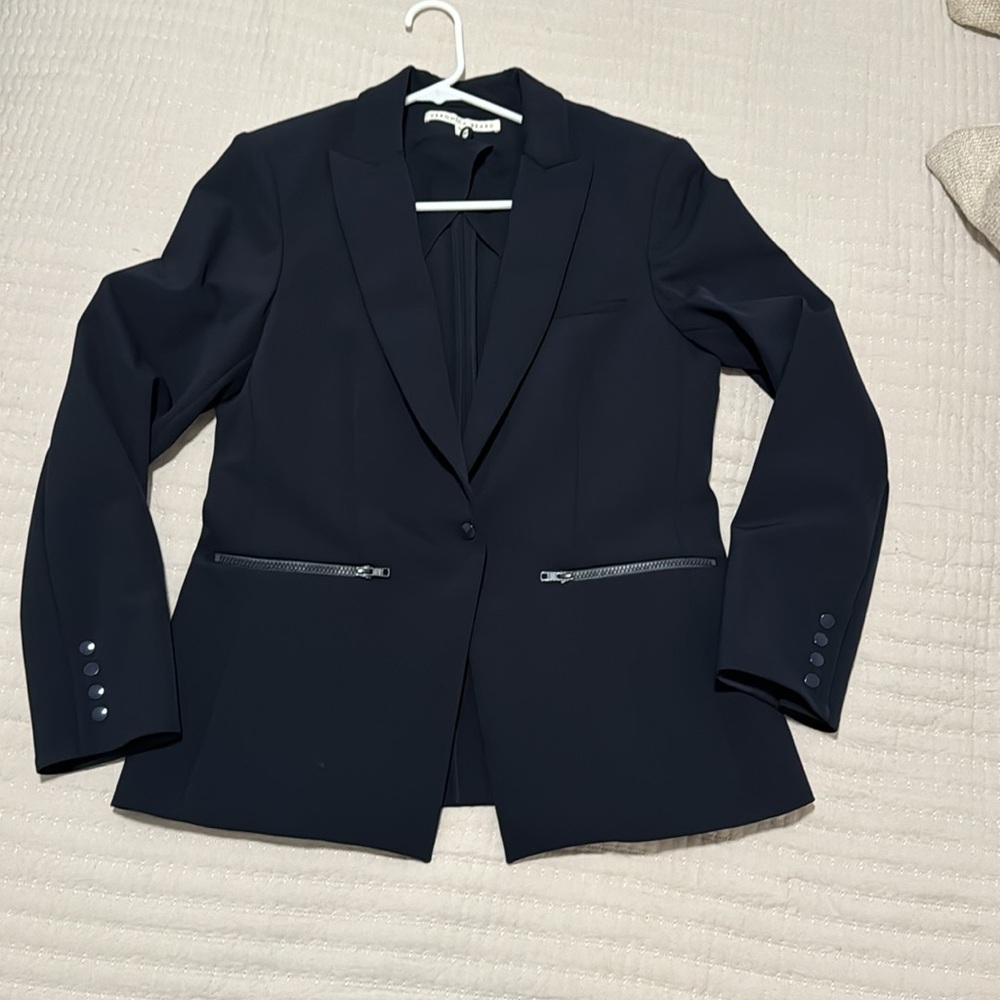 Veronica Beard Navy Scuba Dickey Jacket. Size 14